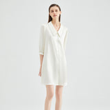 White Silk Nightshirt