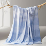 Summer Washable Blue Silk Blanket