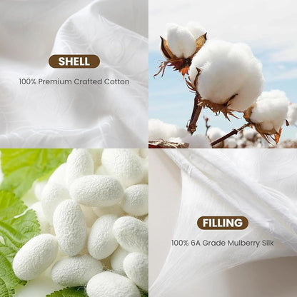 Luxury Double Cocoon Silk Filled Comforter All Season Duvet