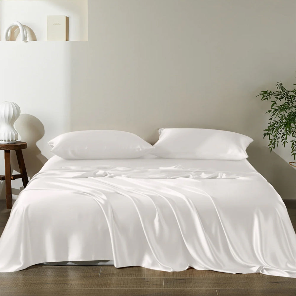 Silk Sheets, Bed Sheets & Sheet Sets 19/22/25 Momme, Queen/King/Full
