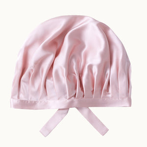 Adjustable Ribbon Tie Silk Sleep Bonnet