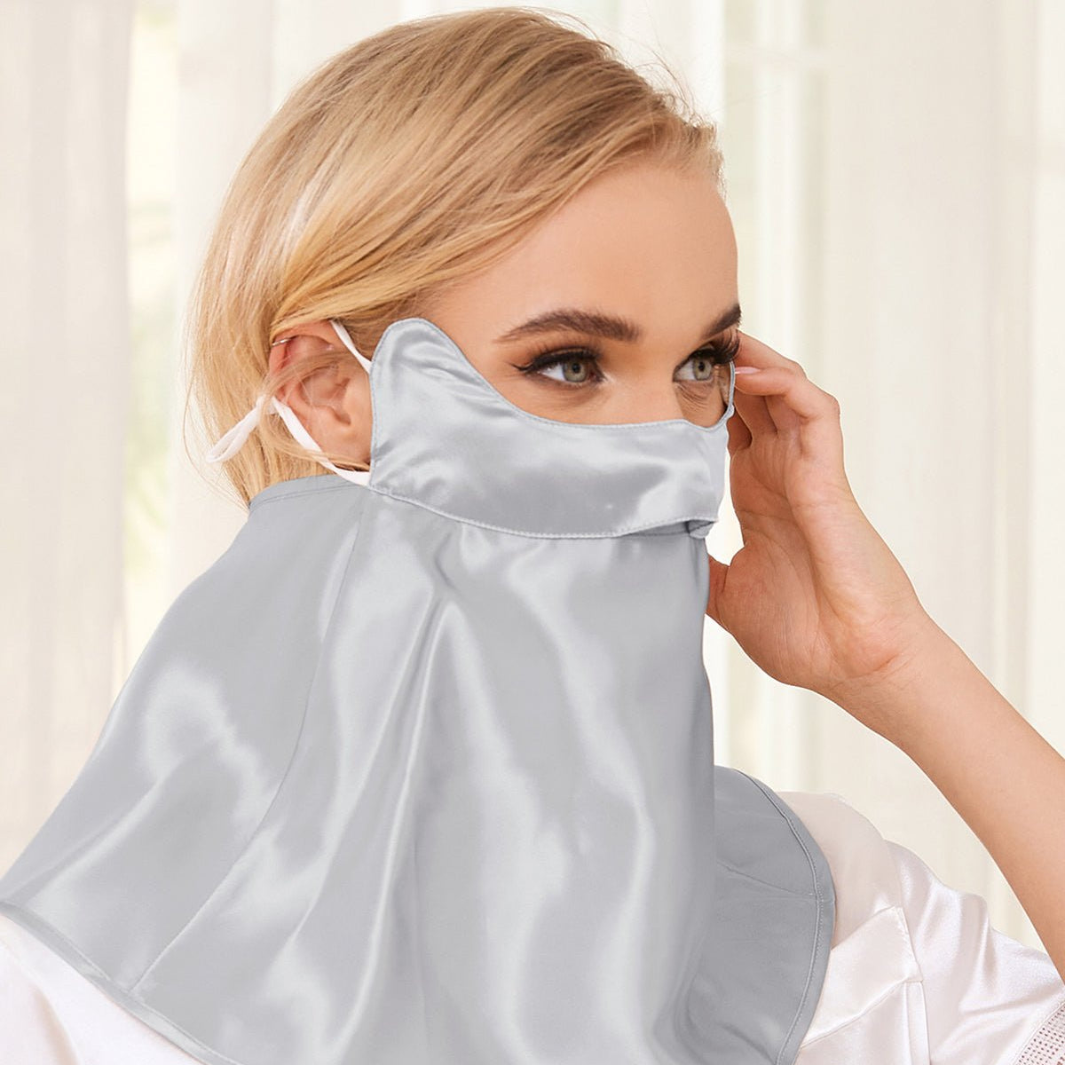 Anti UV Silk Face & Neck Mask