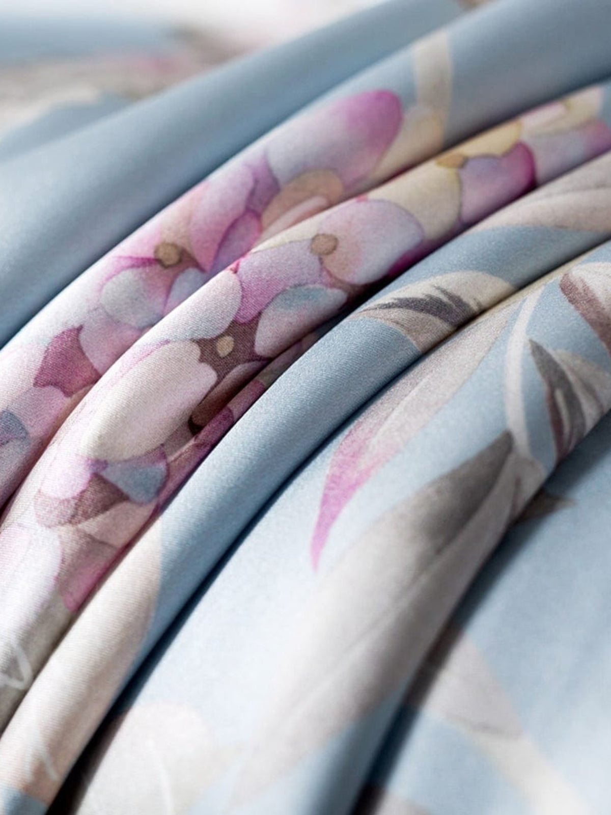 Floral Print Silk Cooling Blanket Filled with 100% Mulberry Silk - THXSILK151825642803