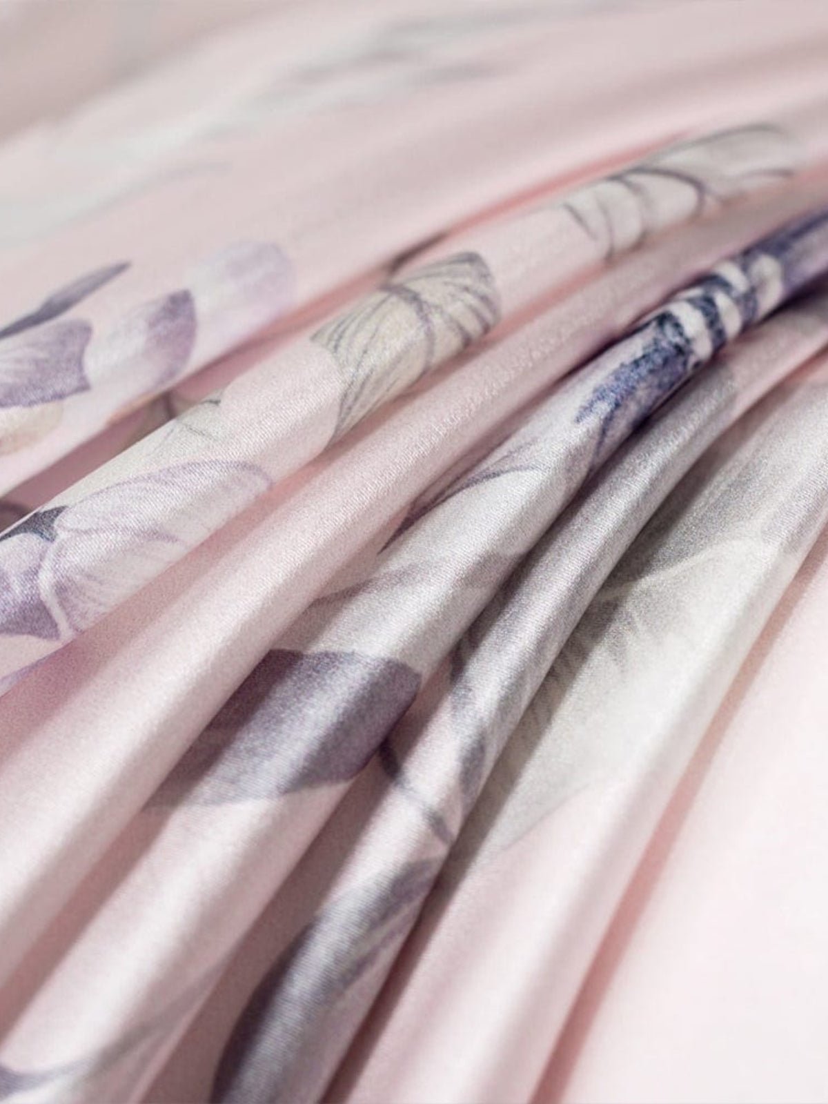 Floral Print Silk Cooling Blanket Filled with 100% Mulberry Silk - THXSILK6956010004153