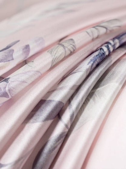Floral Print Silk Cooling Blanket Filled with 100% Mulberry Silk - THXSILK6956010004153