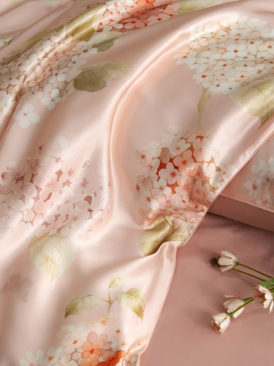 Floral Print Silk Cooling Blanket Filled with 100% Mulberry Silk - THXSILK151825198503