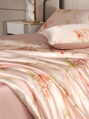 Luxury Floral Mulberry Silk Blanket