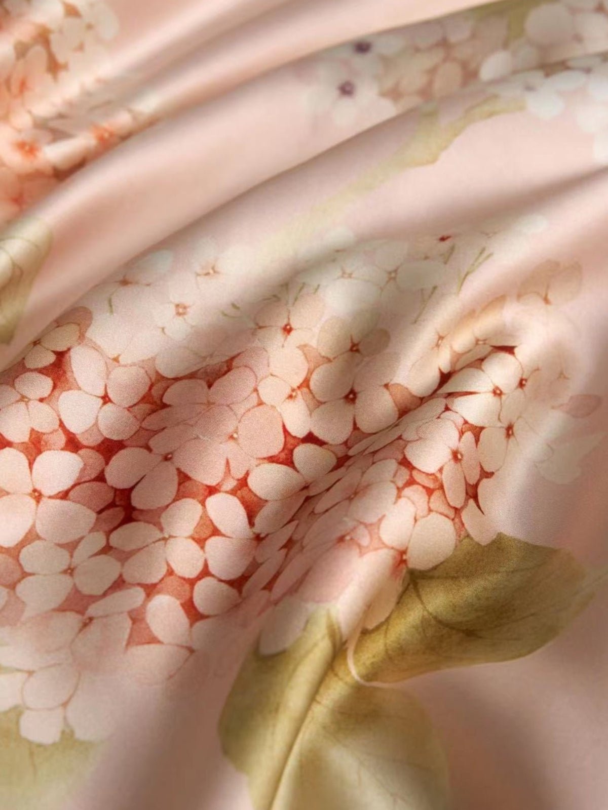 Floral Print Silk Cooling Blanket Filled with 100% Mulberry Silk - THXSILK151825198503