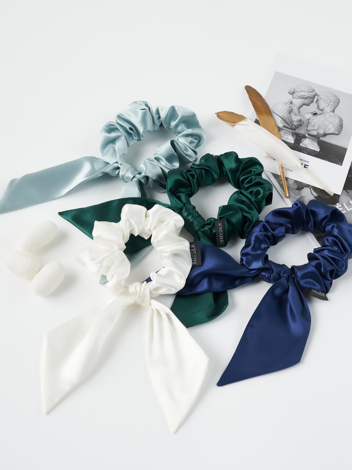 Luxurious Hand Made 100% Mulberry Silk Scrunchie - THXSILK250945576281