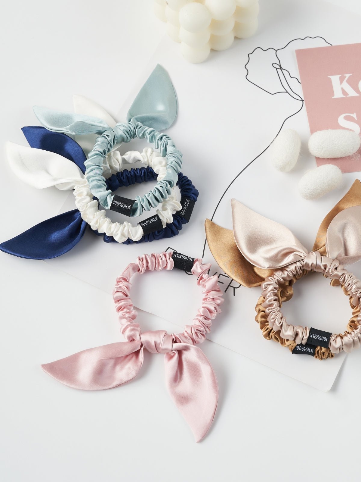 Luxurious Hand Made 100% Mulberry Silk Scrunchie - THXSILK250944422081