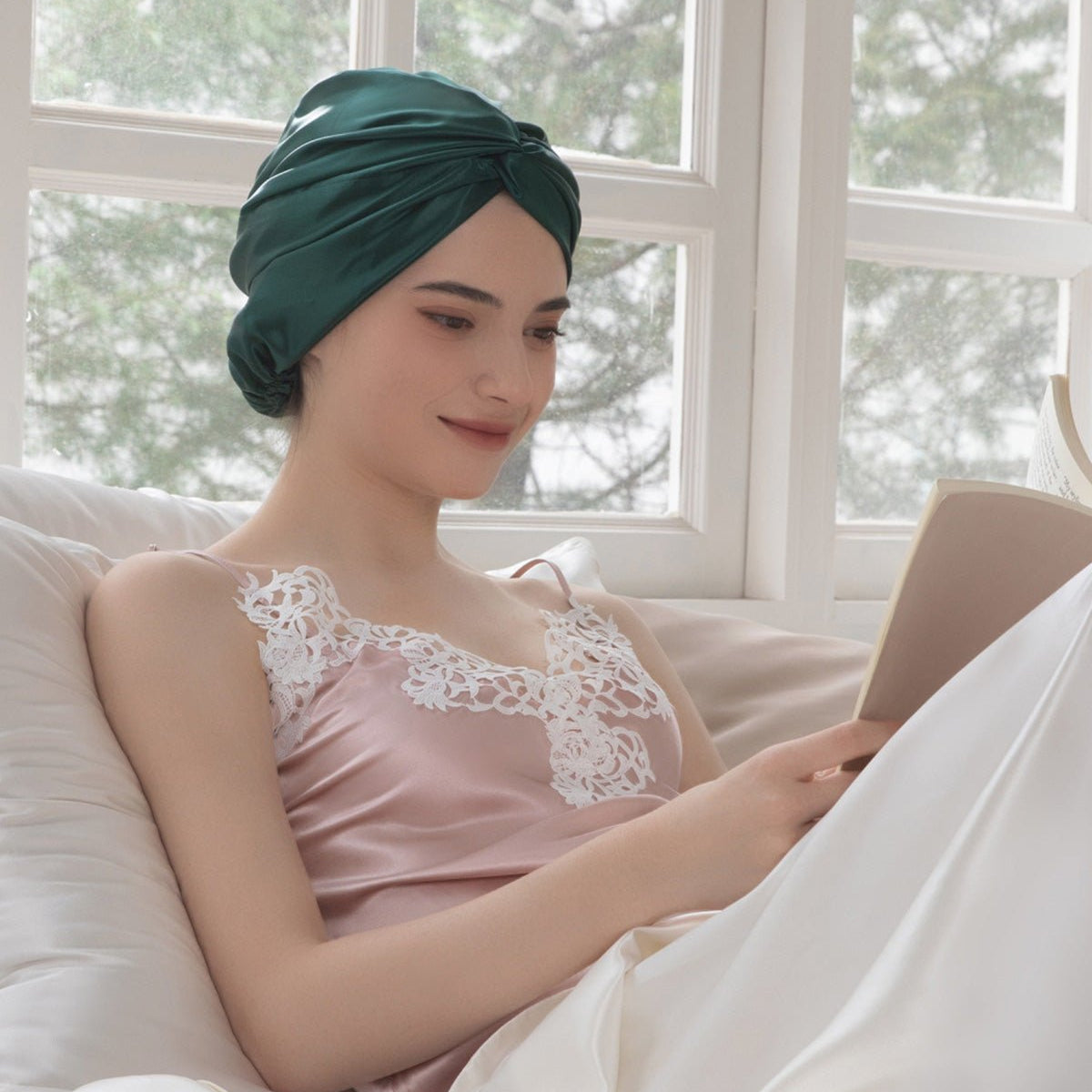 Luxury Double Sided Silk Turban Extra Thick Plush