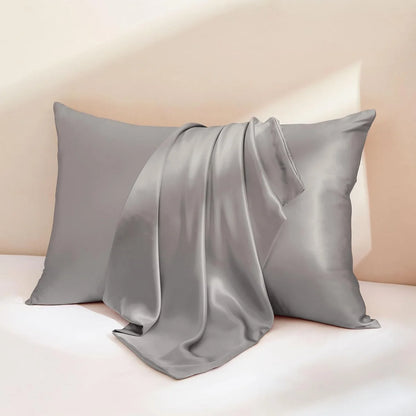 luxury-mulberry-silk-pillowcase-grey-product-display