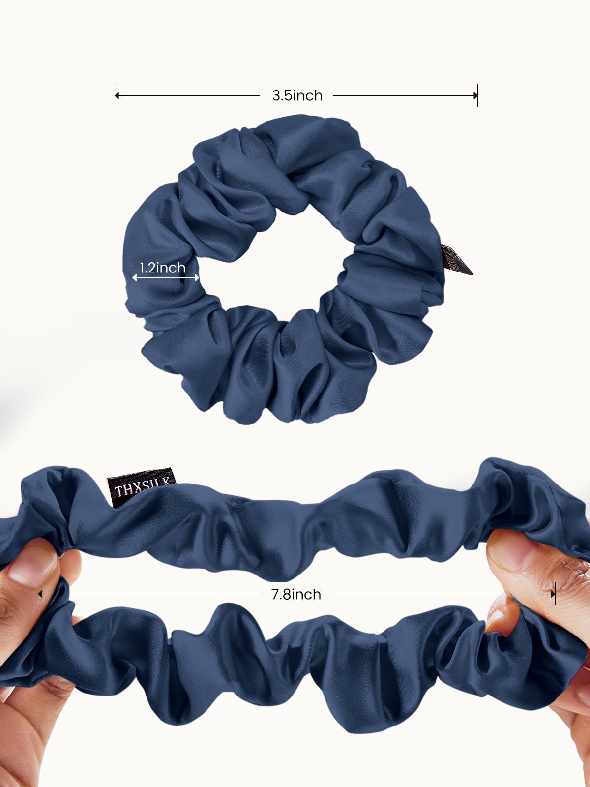 Midi Silk Scrunchies Set (3 Pack) - THXSILK955880562998