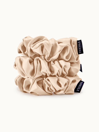 Midi Silk Scrunchies Set (3 Pack) - THXSILK955880700498
