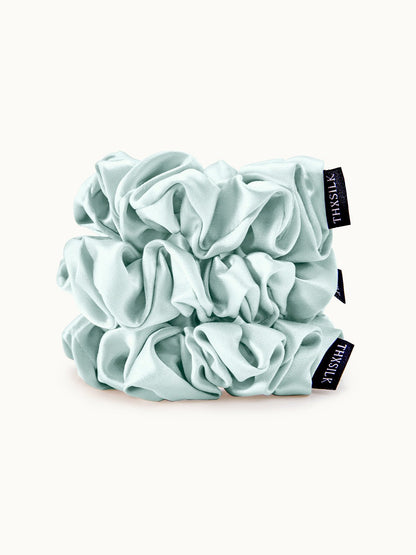 Midi Silk Scrunchies Set (3 Pack) - THXSILK955880504998
