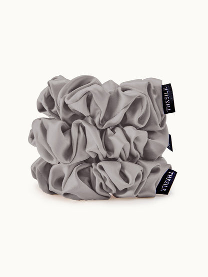 Midi Silk Scrunchies Set (3 Pack) - THXSILK955880702698