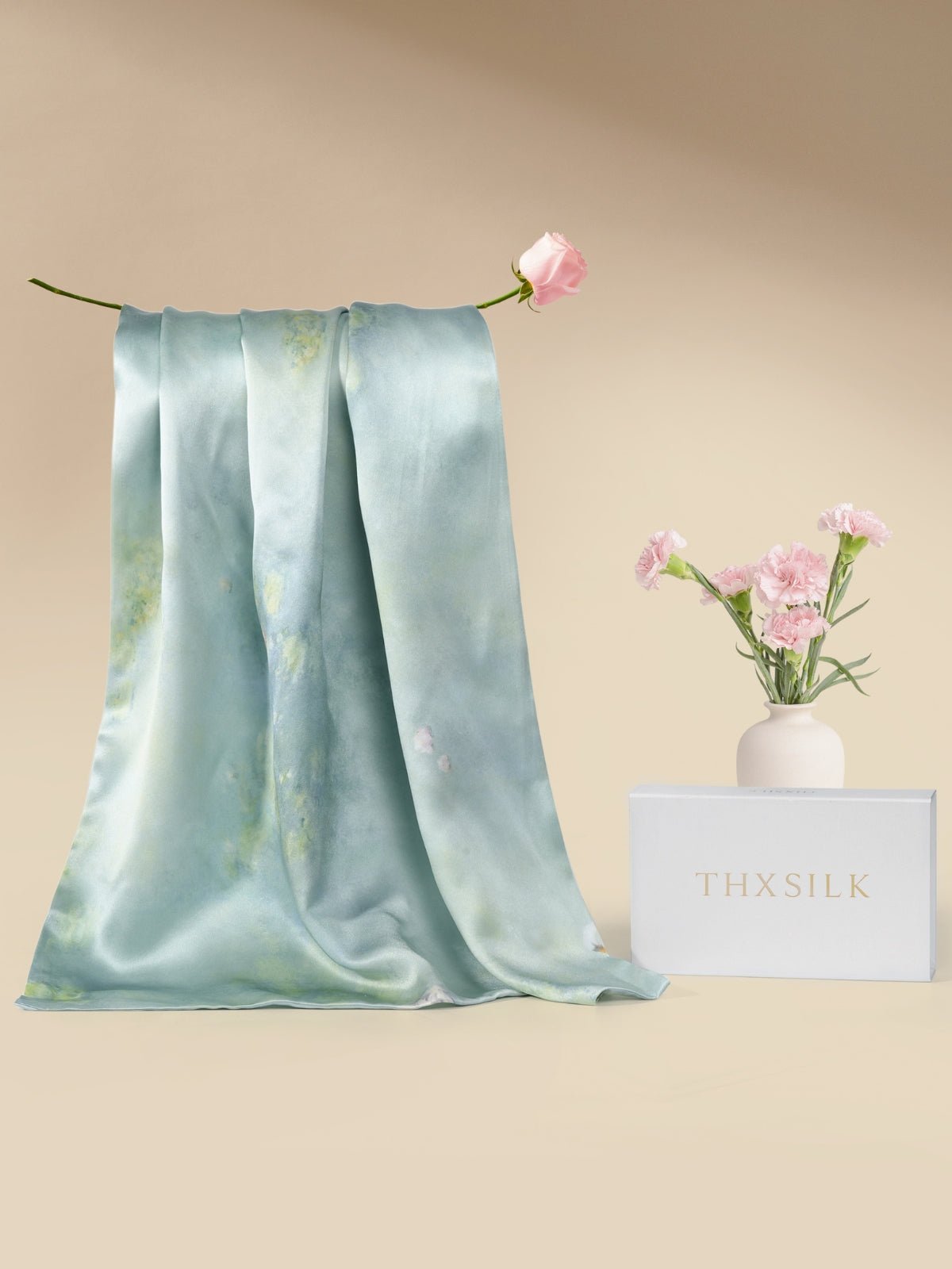 Monet Water Lilies Green Silk Pillowcase - THXSILK954320B59582