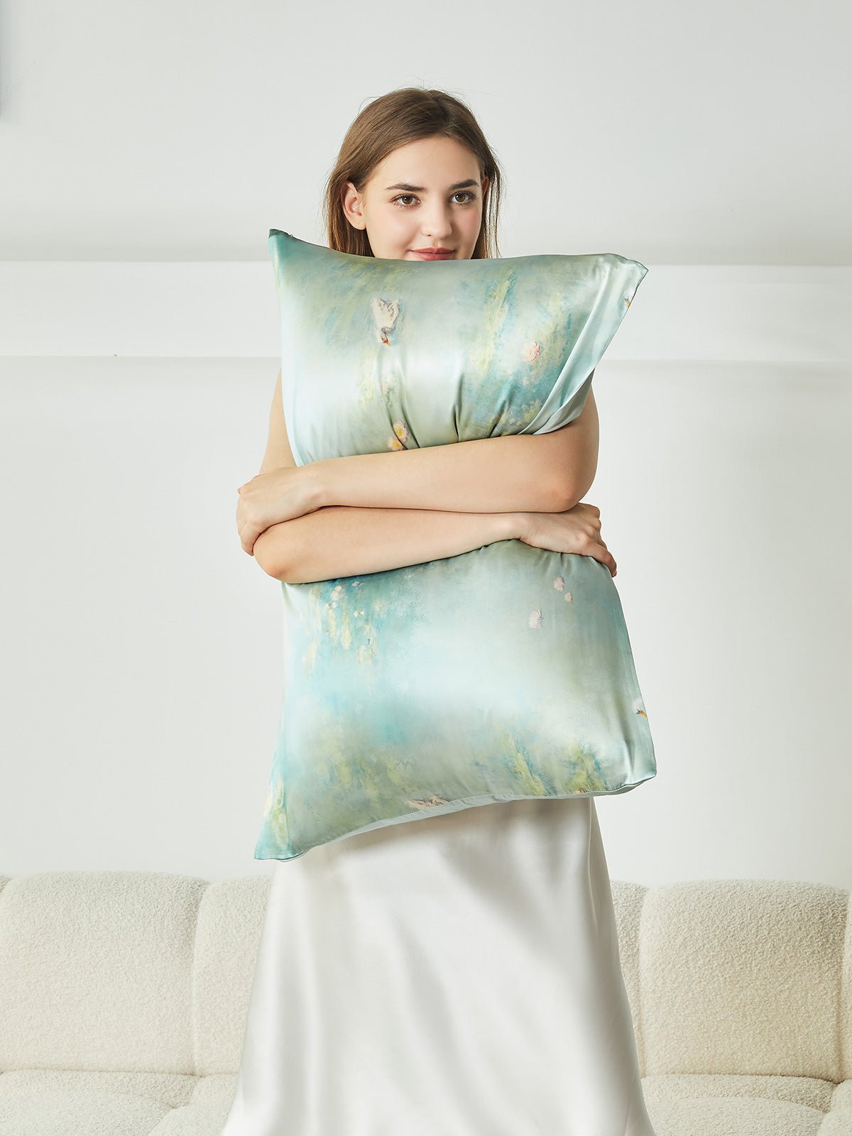 Monet Water Lilies Green Silk Pillowcase - THXSILK954320B59582