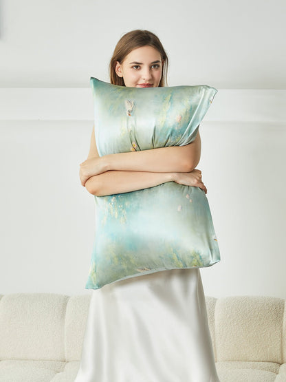 Monet Water Lilies Green Silk Pillowcase - THXSILK954320B59582