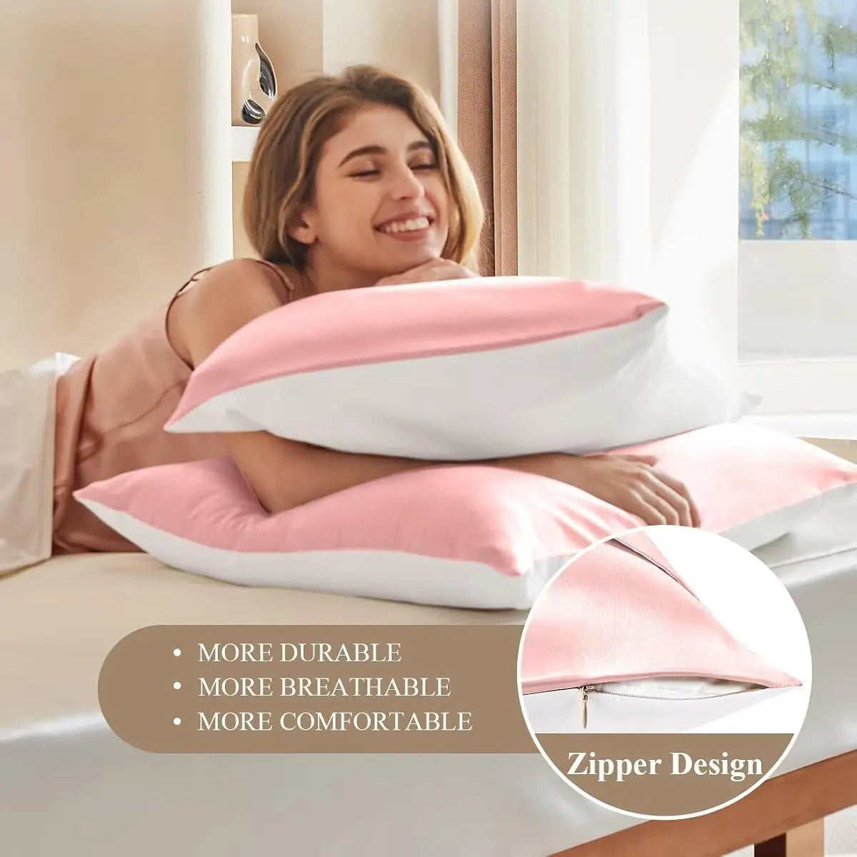 mulberry-silk-cotton-pillowcase-charming-pink-zipper-design
