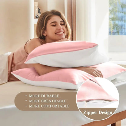 mulberry-silk-cotton-pillowcase-charming-pink-zipper-design