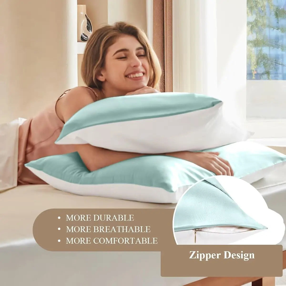 mulberry-silk-cotton-pillowcase-light-blue-zipper-design