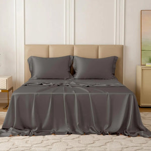Premium Silk Sheet Set with Flange Pillowcases
