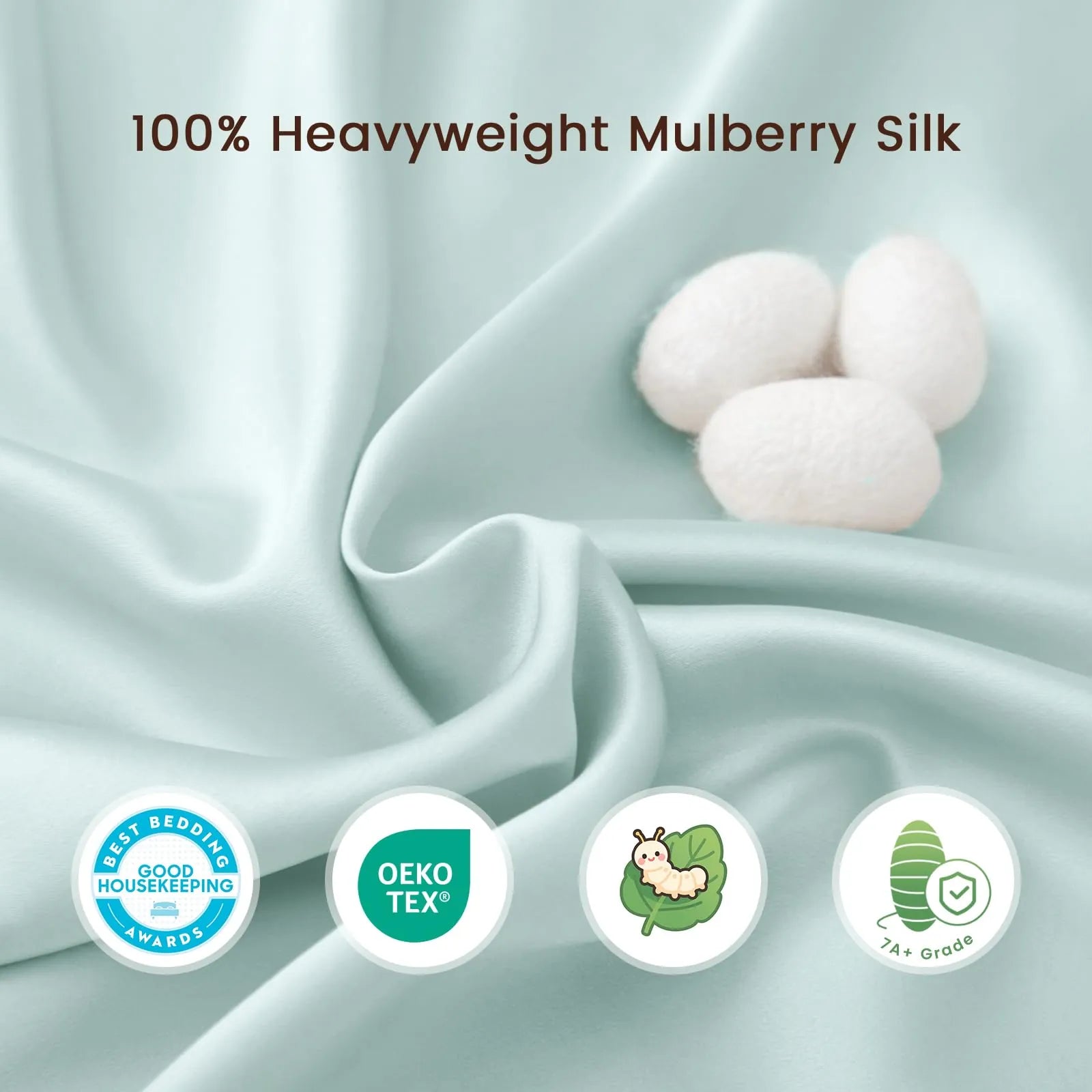 Pure Mulberry Silk Sleeve for Crib &amp; Bassinet