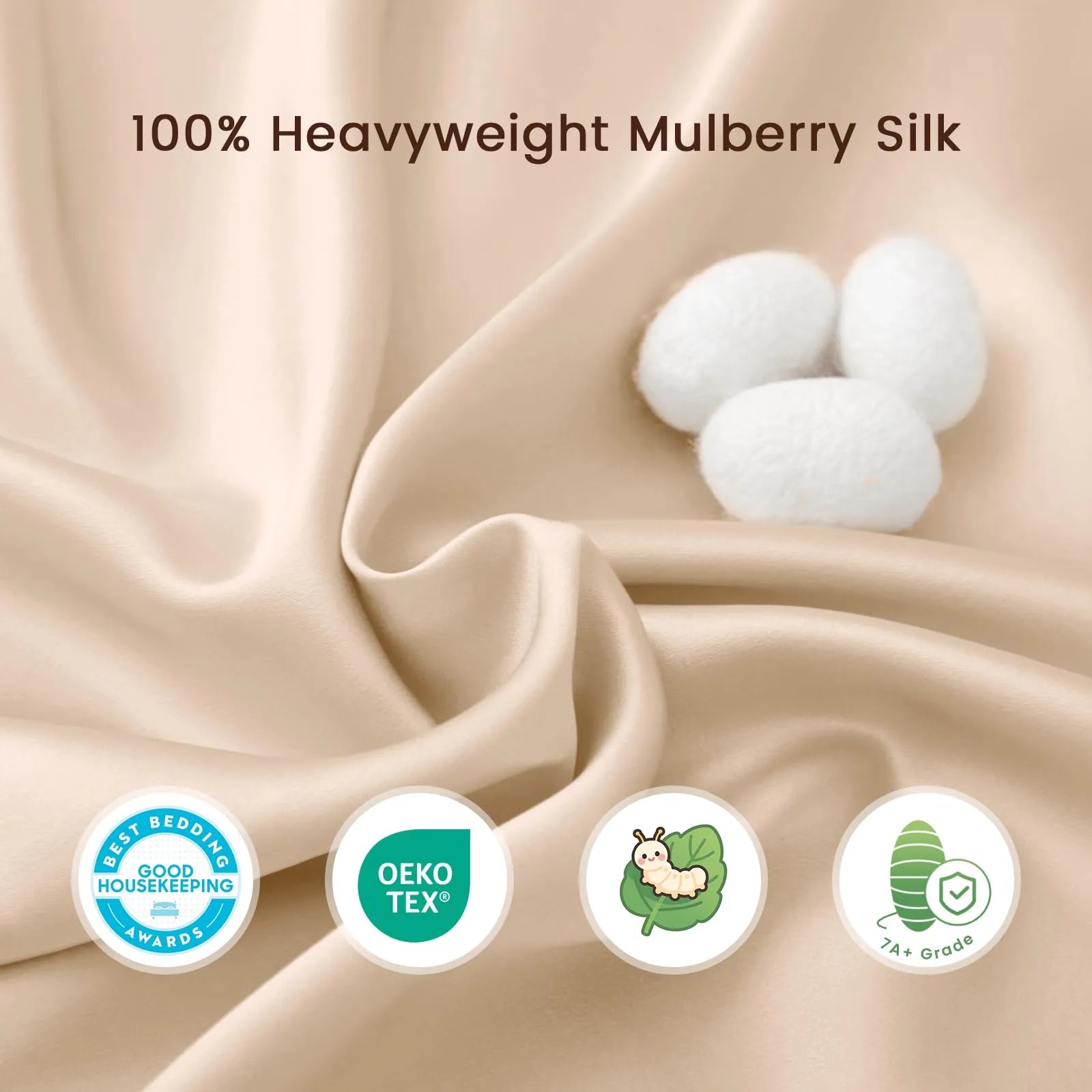 Pure Mulberry Silk Sleeve for Crib &amp; Bassinet