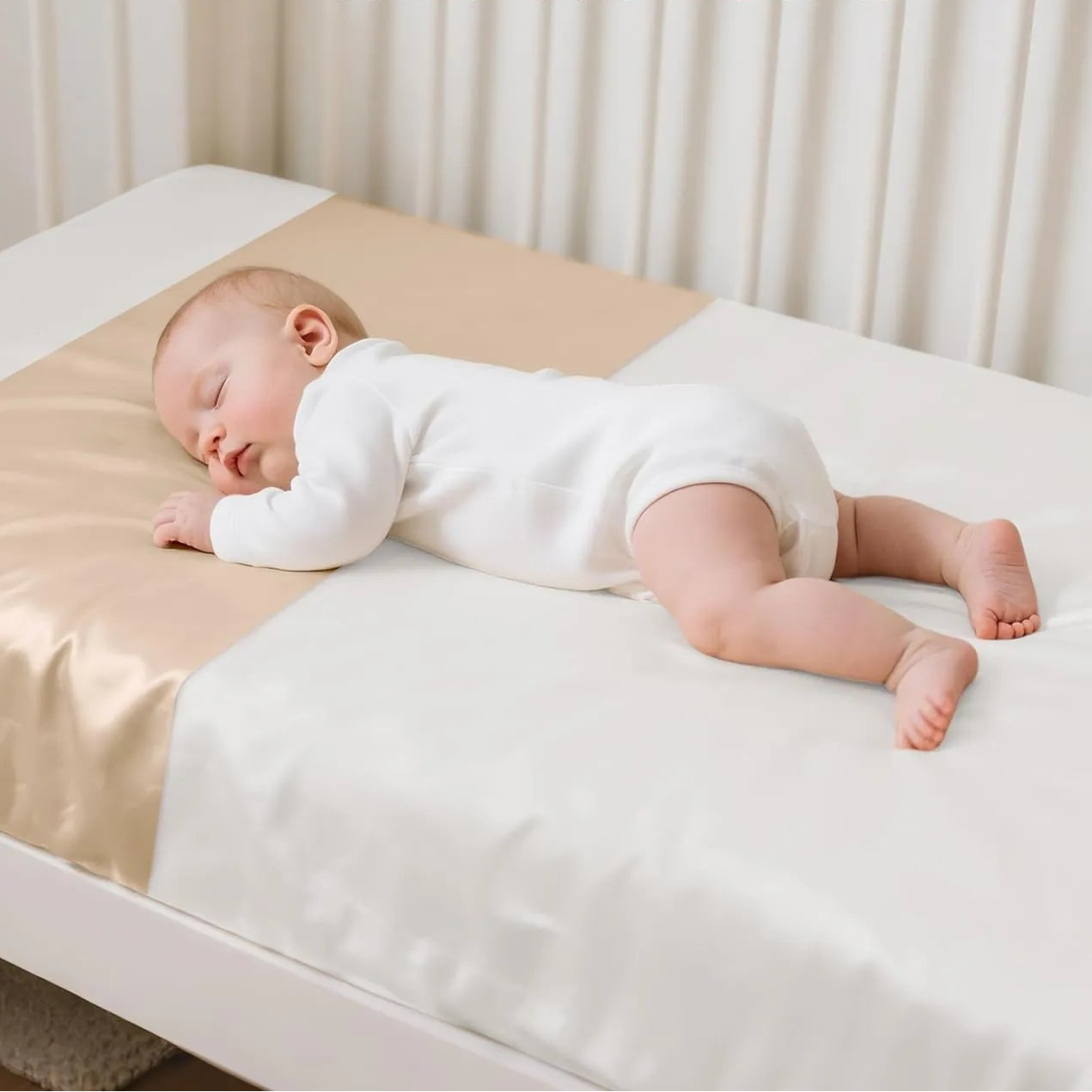 Pure Mulberry Silk Sleeve for Crib &amp; Bassinet