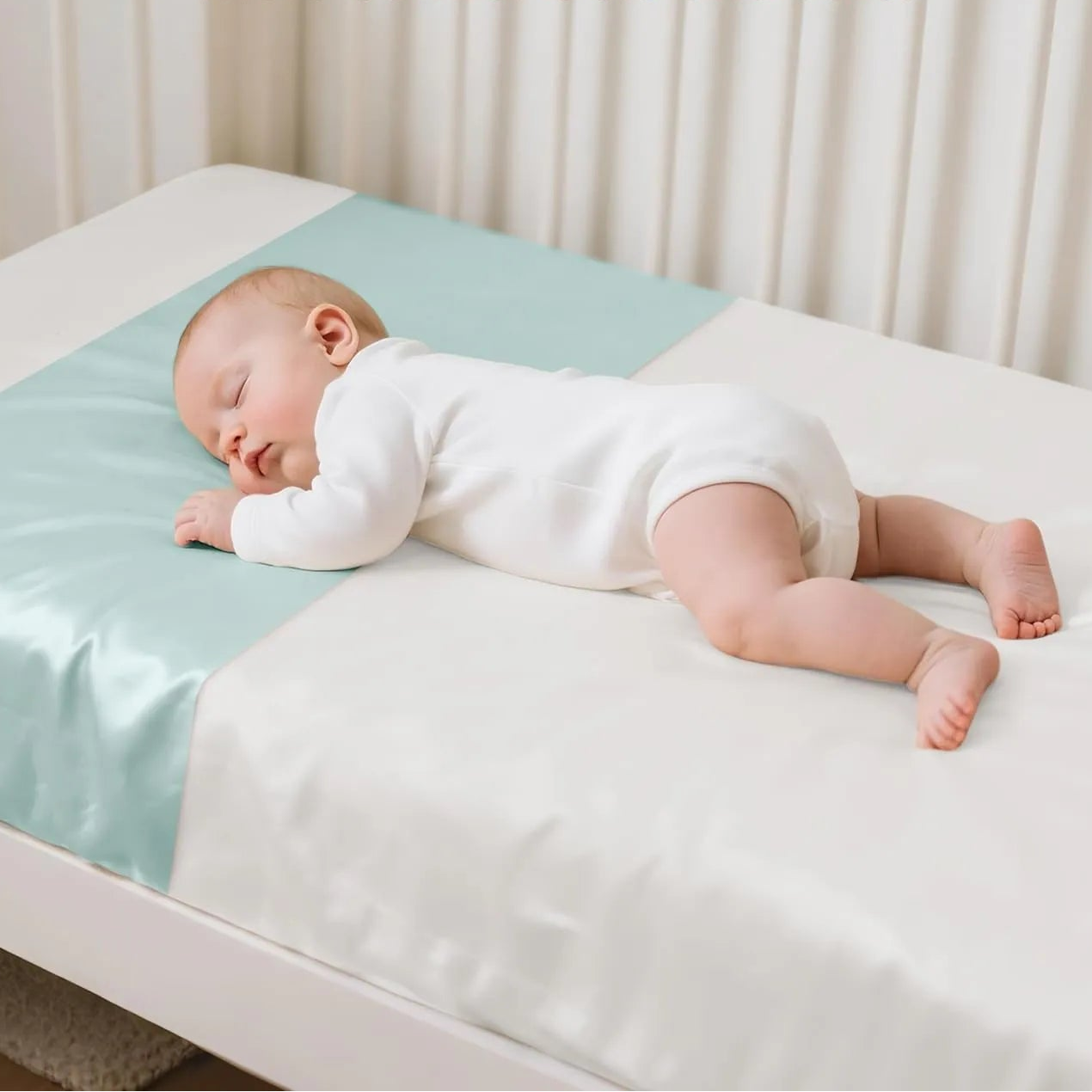 Pure Mulberry Silk Sleeve for Crib &amp; Bassinet