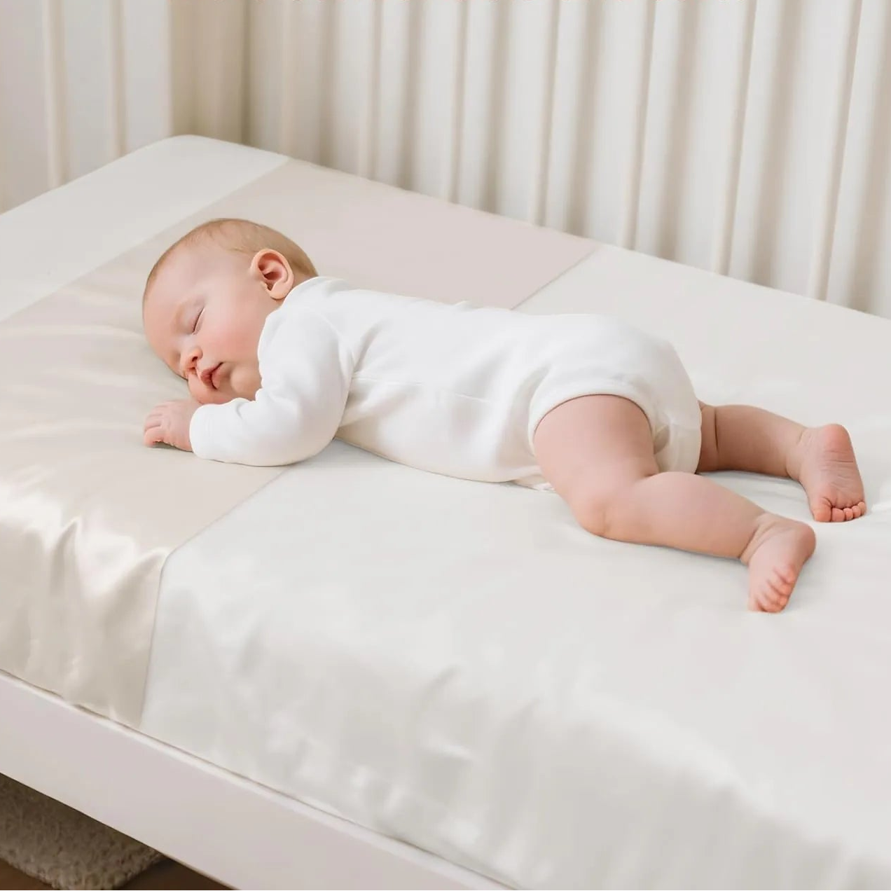 Pure Mulberry Silk Sleeve for Crib &amp; Bassinet