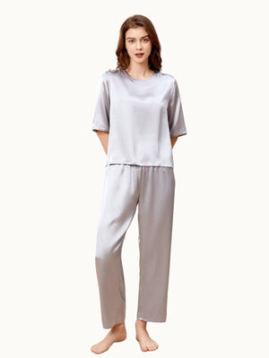 Relaxed Mulberry Silk Lounge Set