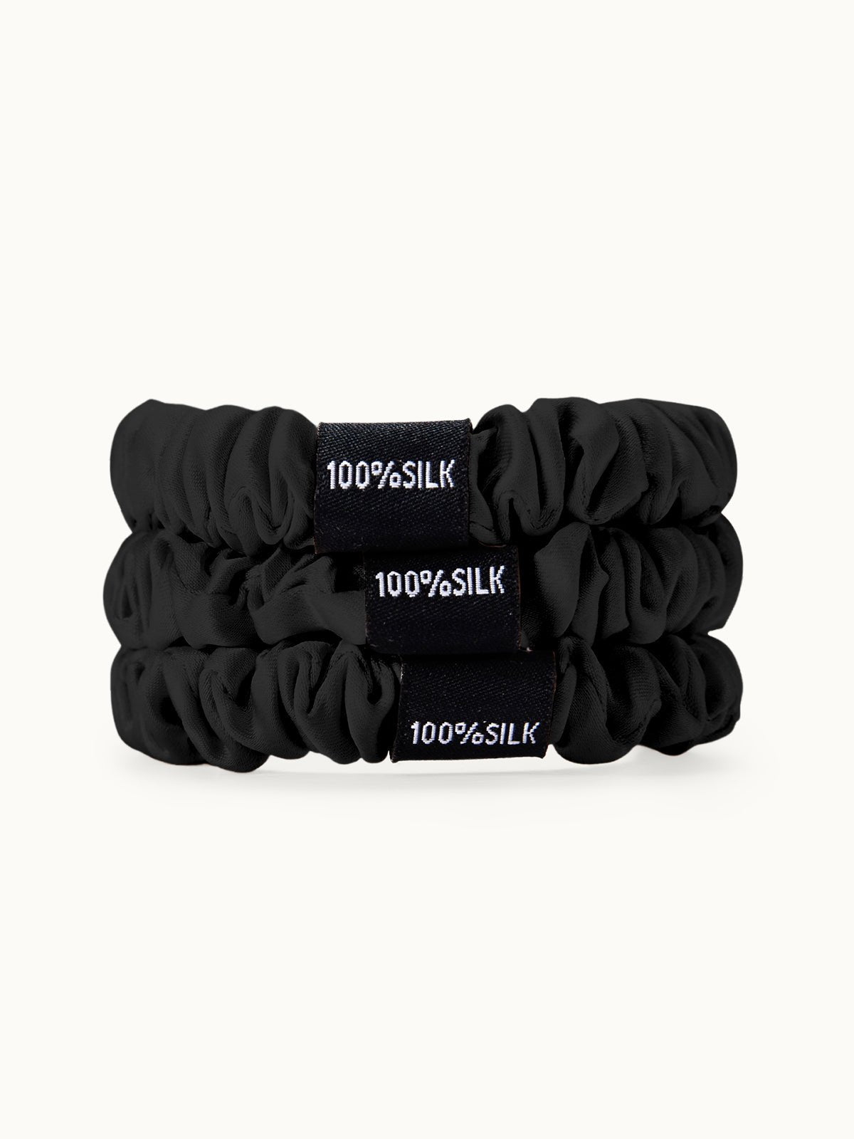 Skinny Silk Scrunchies Set (3 Pack) - THXSILK955881193098