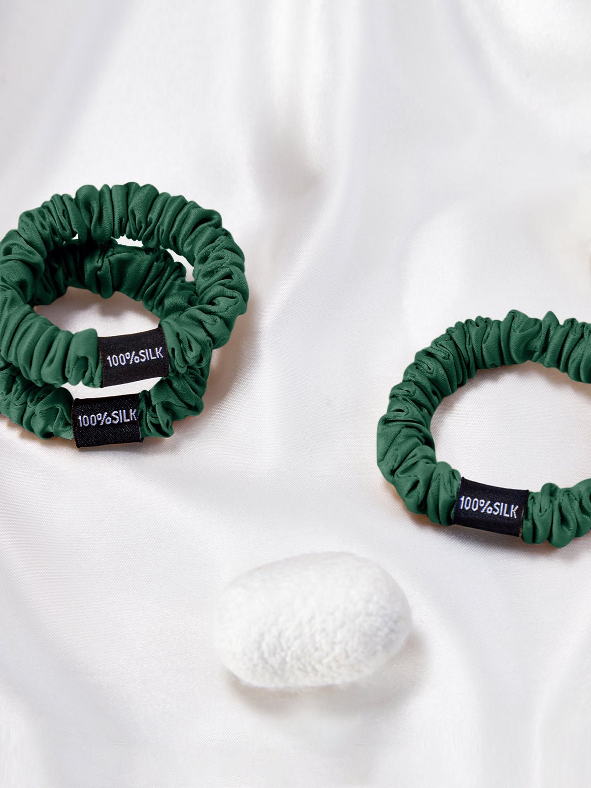 Skinny Silk Scrunchies Set (3 Pack) - THXSILK955881576298