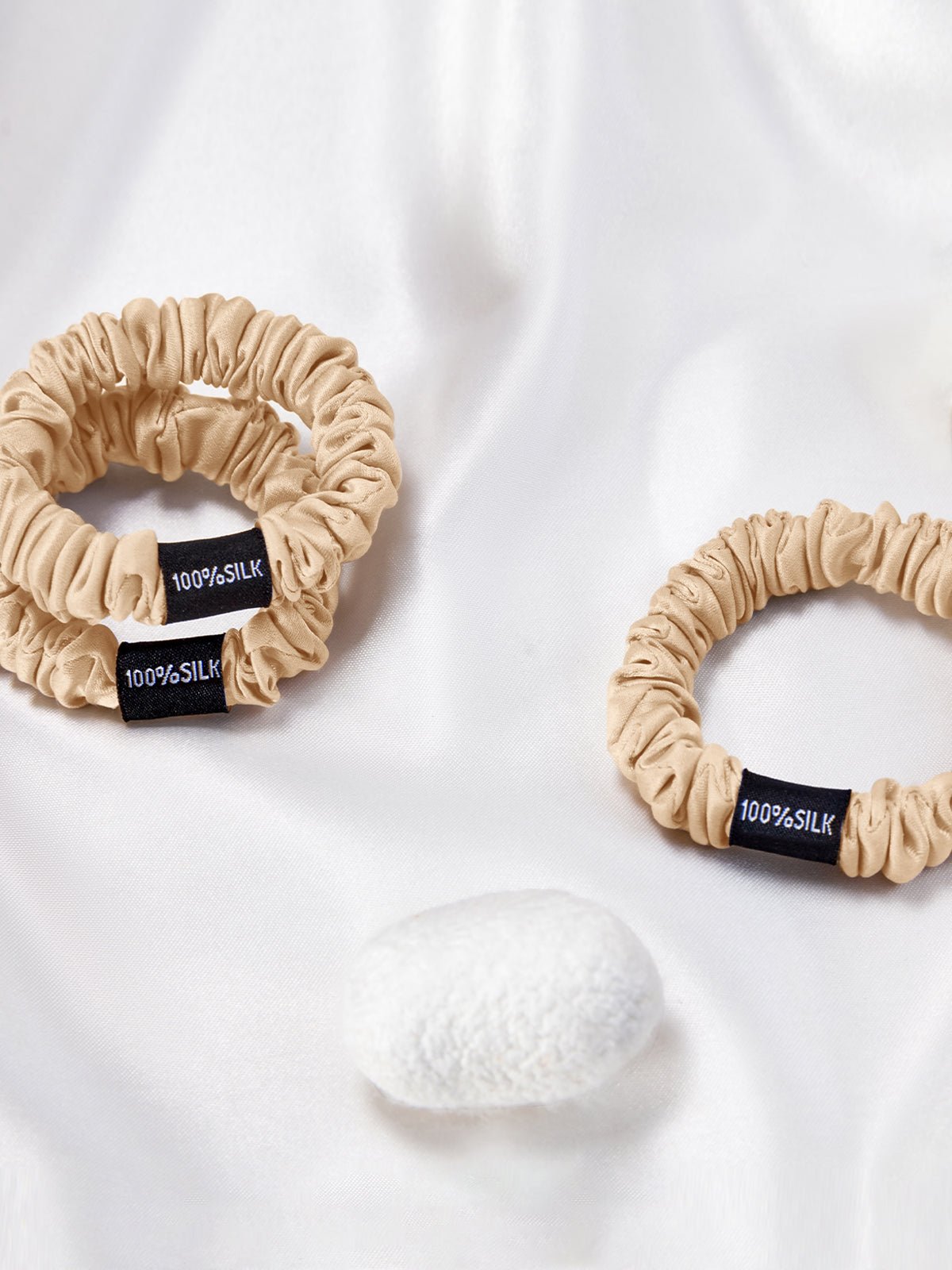 Skinny Silk Scrunchies Set (3 Pack) - THXSILK955881700498