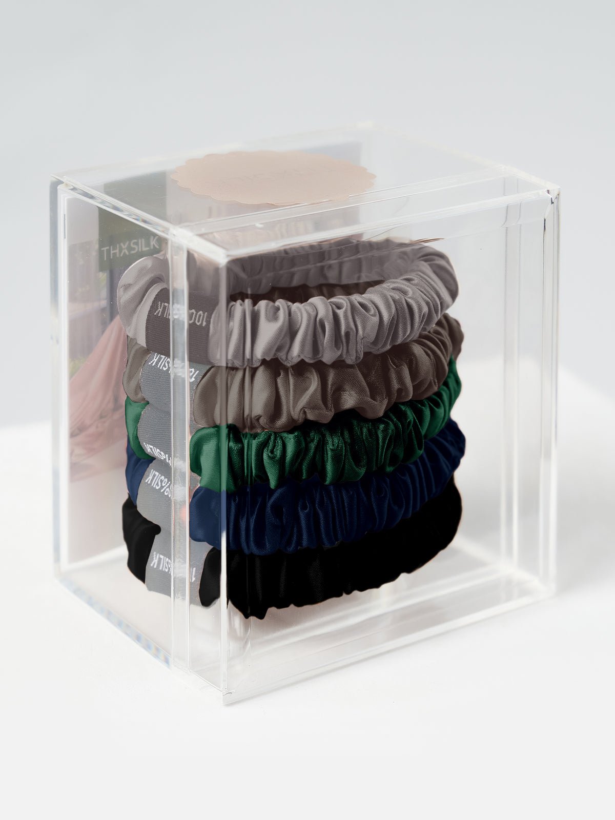 Skinny Silk Scrunchies Set (5 Pack) - THXSILK955882A14798