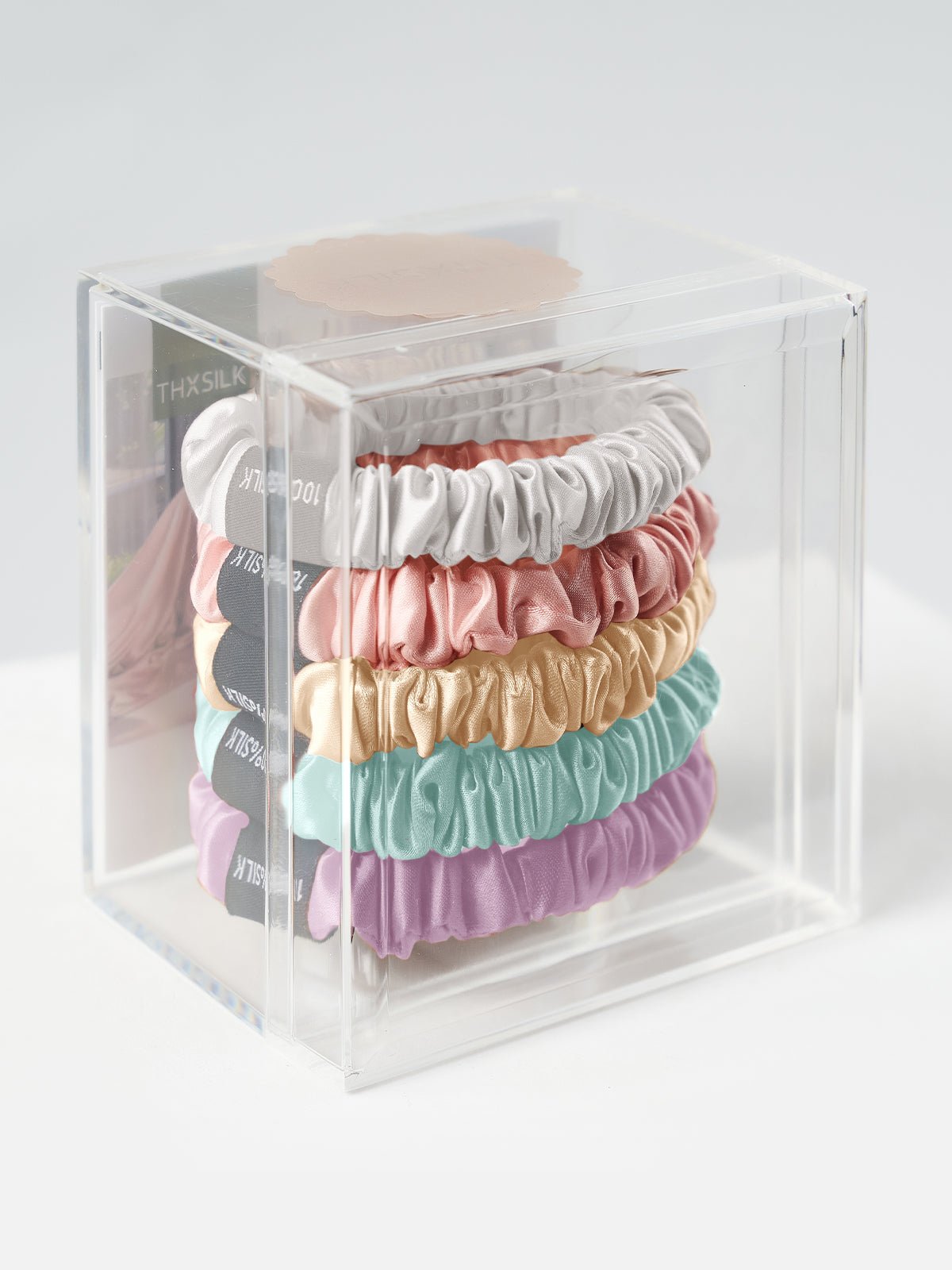 Skinny Silk Scrunchies Set (5 Pack) - THXSILK955882A14898