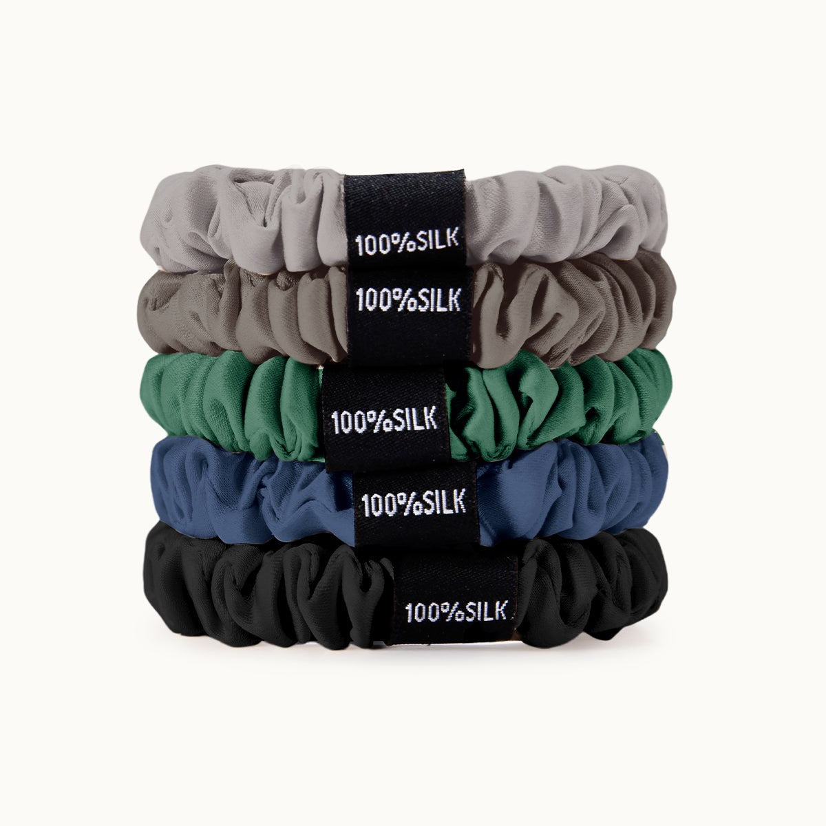 Skinny Silk Scrunchies Set