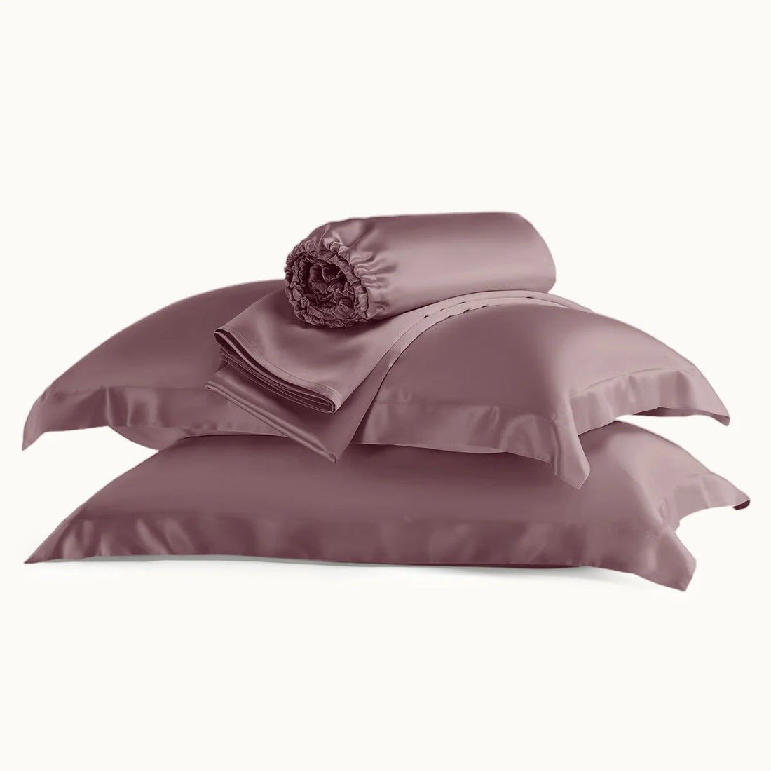 Soft Silk Sheet Set with Flange Pillowcases