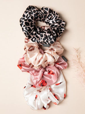 Soft Special Design Silk Scrunchies