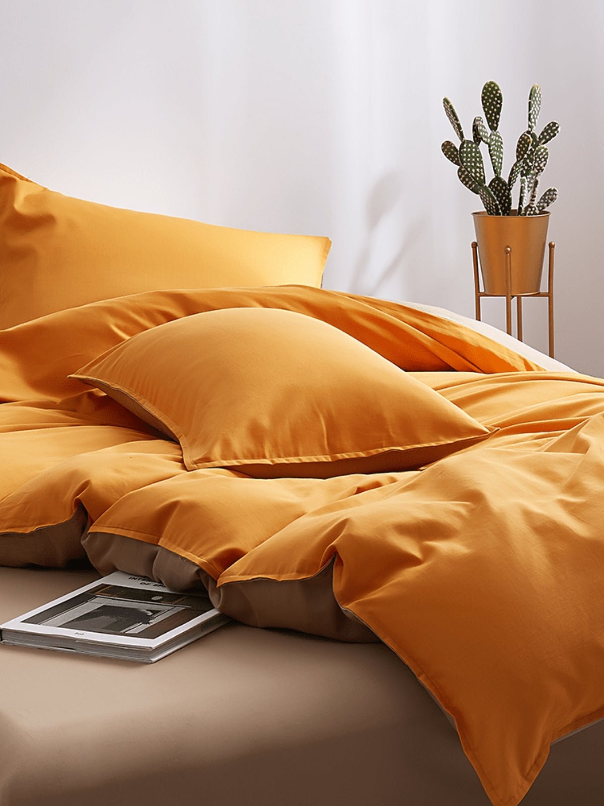 Washable Long - Staple Cotton Duvet Cover Set (4 pieces) - THXSILK251413A04901
