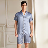 19 Momme Men's Classic Short Silk Pajamas Set